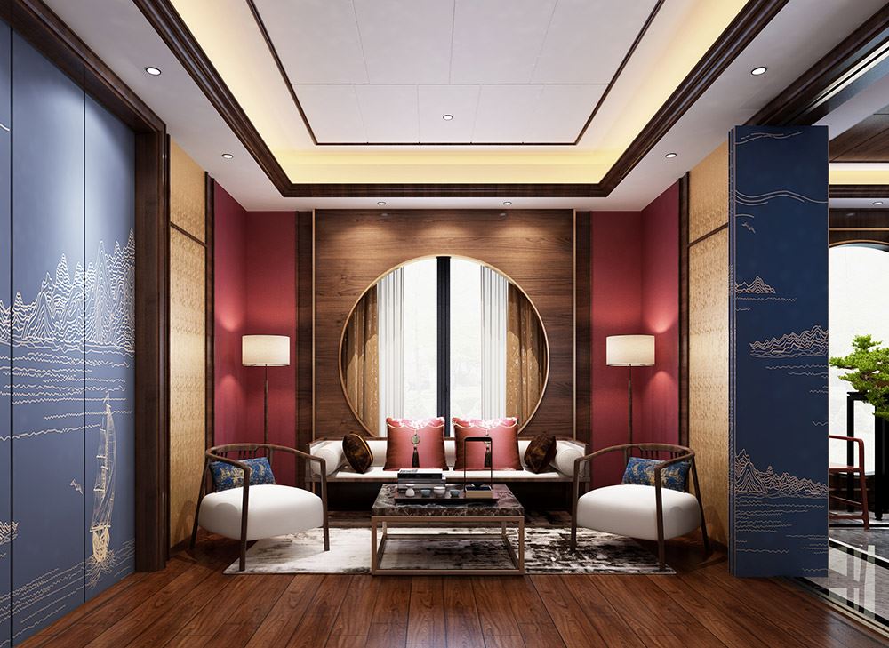 楚雄彝族自治州撥云壹號公館現代簡約風格復式裝修案例