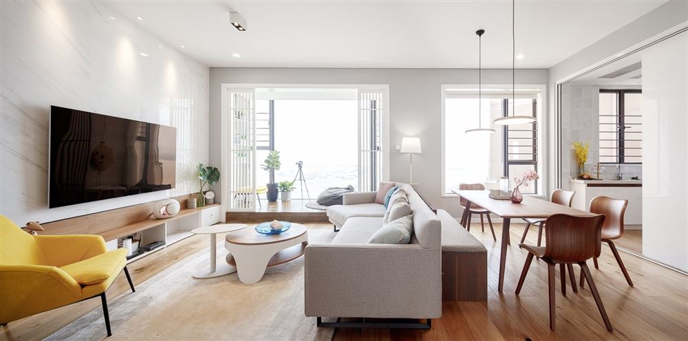 江門(mén)市碧桂園翡翠香堤北歐風(fēng)格三居室裝修案例