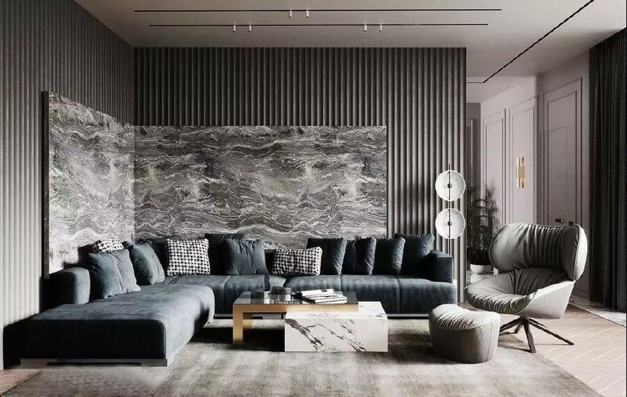 佛山市碧桂園智慧慢城輕奢風格三居室裝修案例