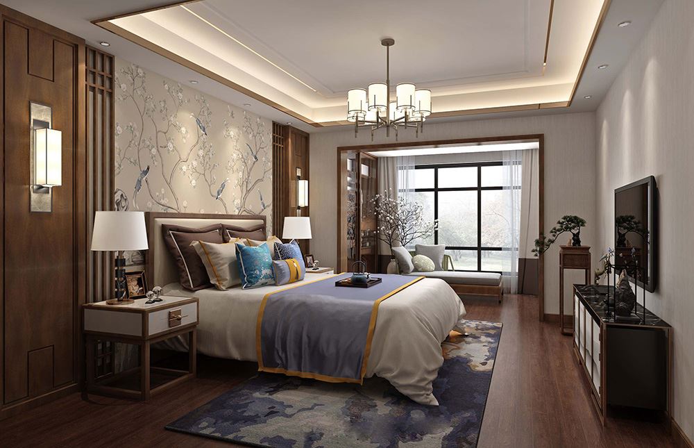 佛山市保利天悅新中式風格復式裝修案例
