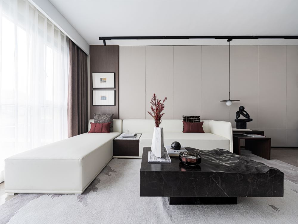 佛山市翡翠西江現(xiàn)代簡(jiǎn)約風(fēng)格三居室裝修案例