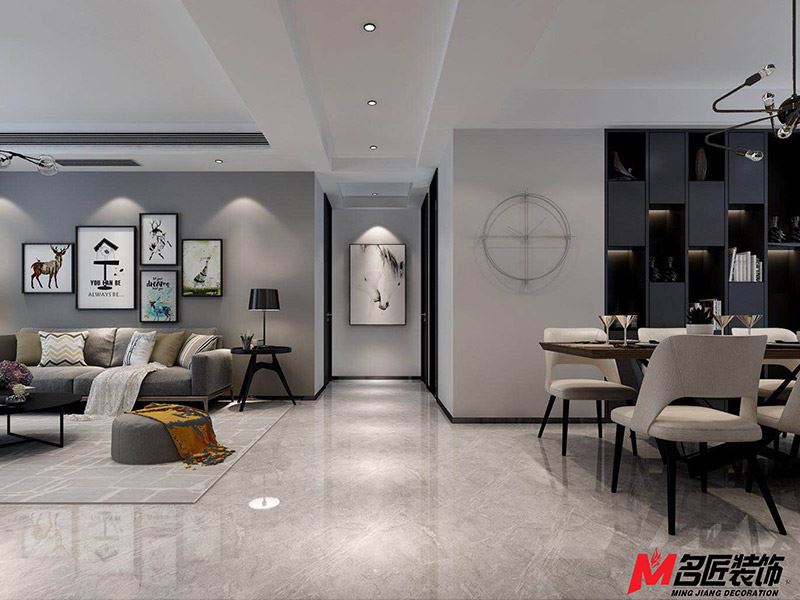 臺(tái)州市北山菜場(chǎng)邊現(xiàn)代簡(jiǎn)約風(fēng)格三居室裝修案例