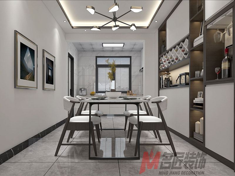 自貢市銀海&middot;金域國際一期現代簡約風格平層裝修案例