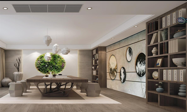 佛山市保利玥府現代簡約風格別墅裝修案例