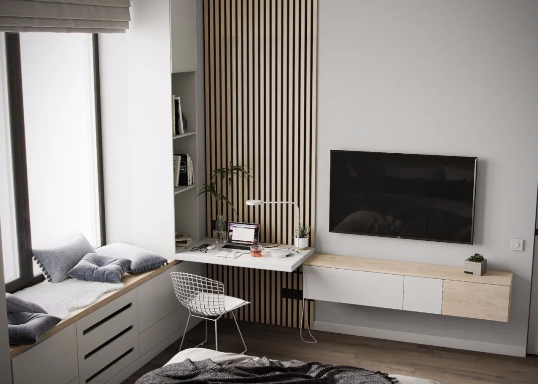 裝修案例現(xiàn)代簡約風格室內裝修效果圖-臥室