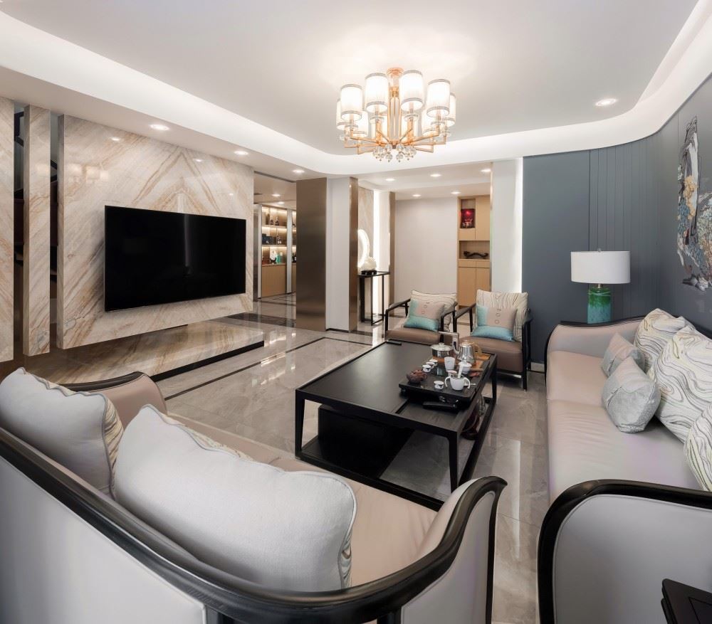 楚雄彝族自治州碧桂園(元謀)新中式風格別墅裝修案例