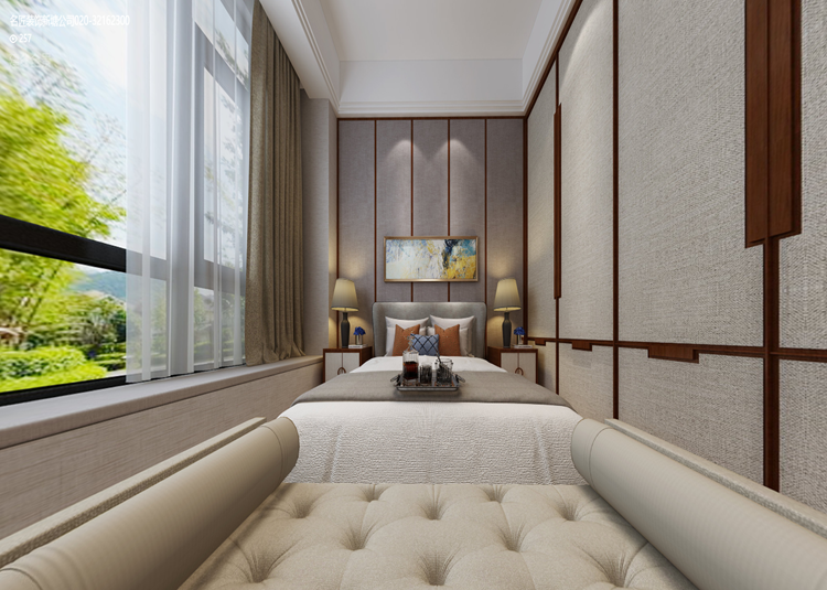 嘉興市金科旭輝公元城市新中式風(fēng)格五居室裝修案例