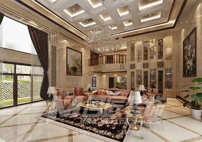 佛山市卓越蔚藍(lán)星宸歐式風(fēng)格四居室裝修案例