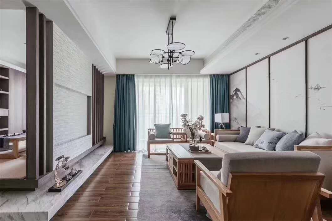 佛山市越秀御湖臺現代簡約風格三居室裝修案例