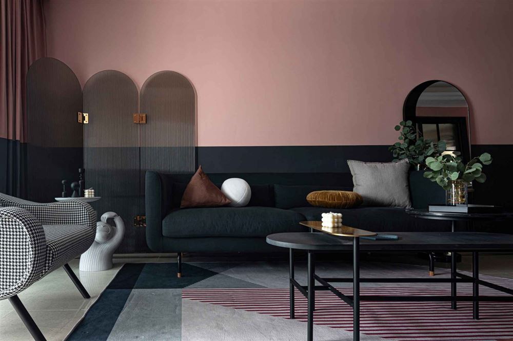 江門市潮連聚龍新村輕奢風格三居室裝修案例