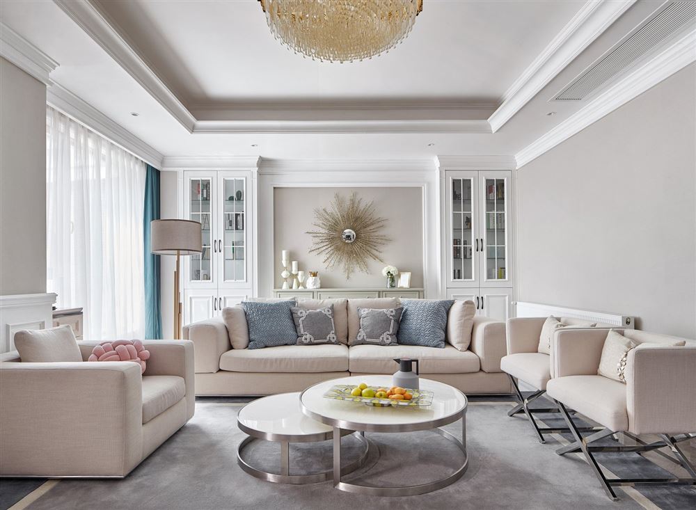 自貢市泰豐國際城一期歐式風(fēng)格平層裝修案例