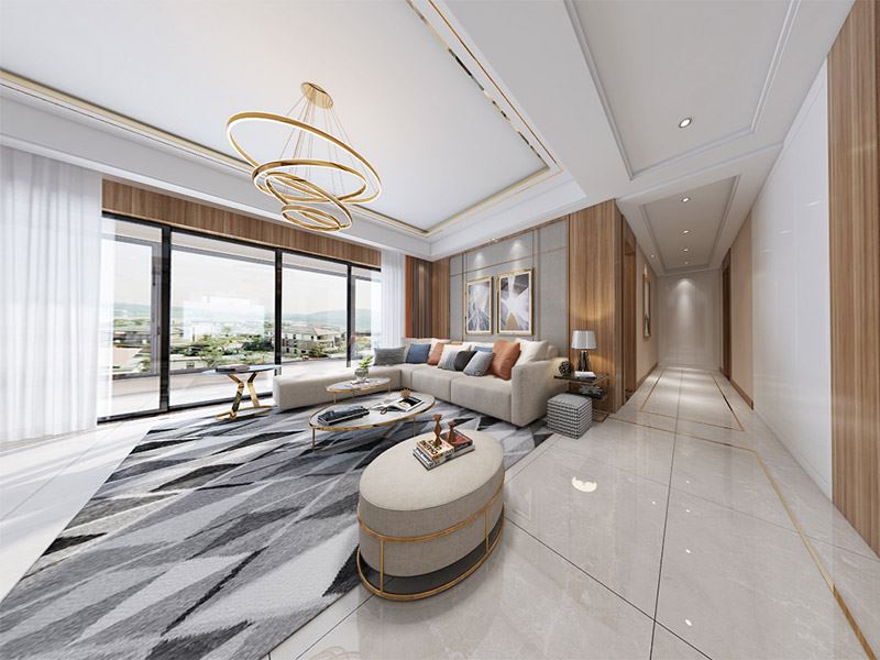 泰州市碧水華庭現代簡約風格平層裝修案例