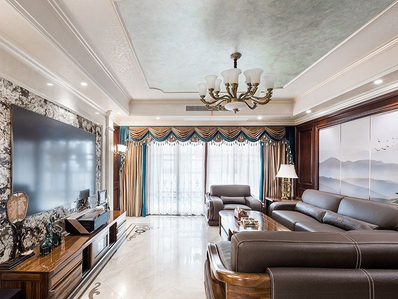 常州市泰和之春歐式風格四居室裝修案例