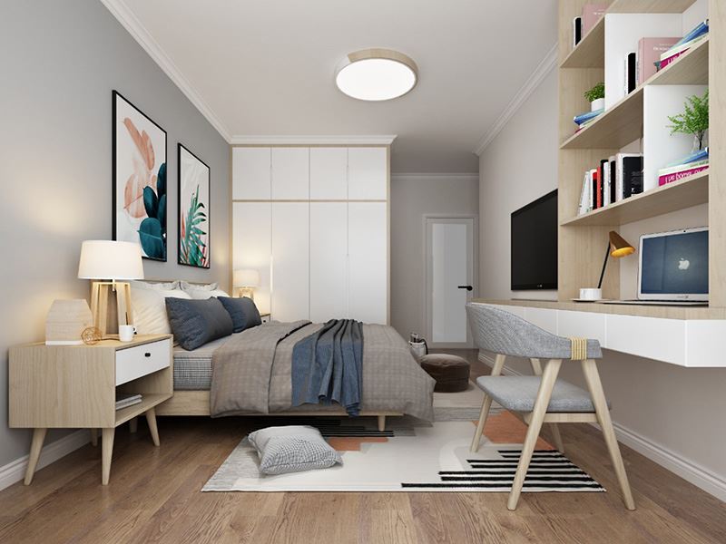 佛山市萬科金域時光(商業)現代簡約風格三居室裝修案例