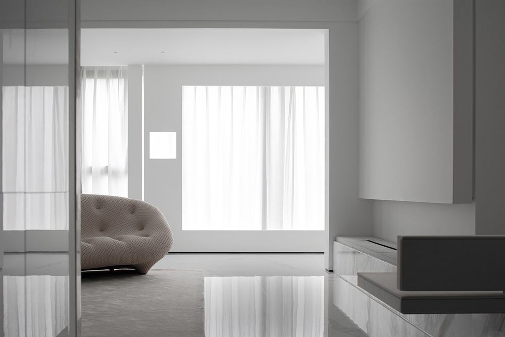 廣州市美林湖畔現代簡約風格三居室裝修案例