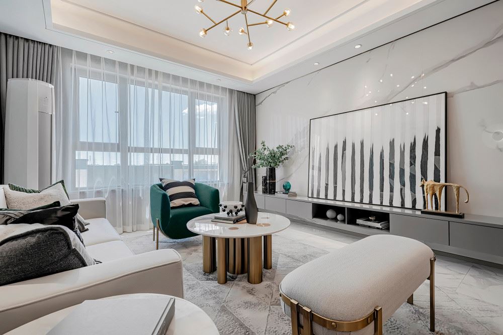 佛山市萬科中駿金域西江北歐風格三居室裝修案例