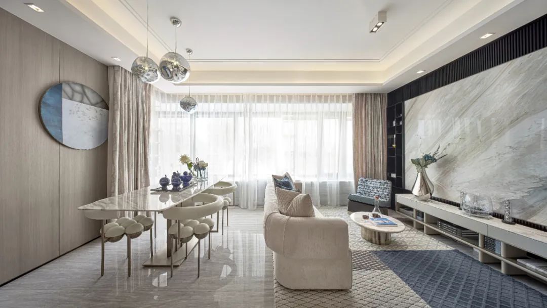 現(xiàn)代簡約風格室內設計家裝案例-客餐廳