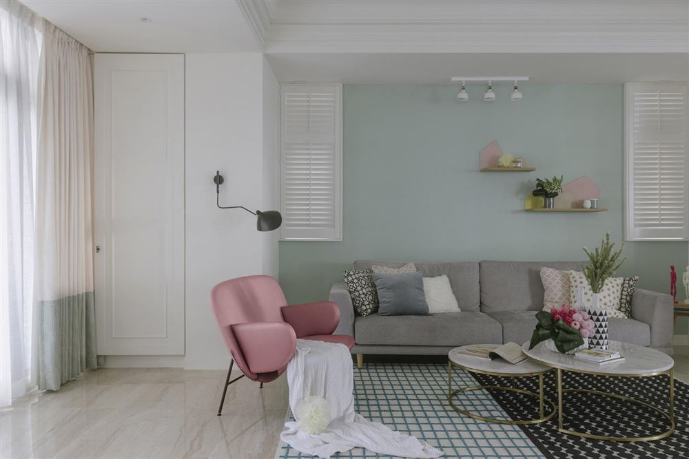 佛山市招商城市主場北歐風格三居室裝修案例