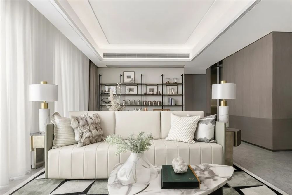 佛山市恒大山湖郡現代簡約風格三居室裝修案例