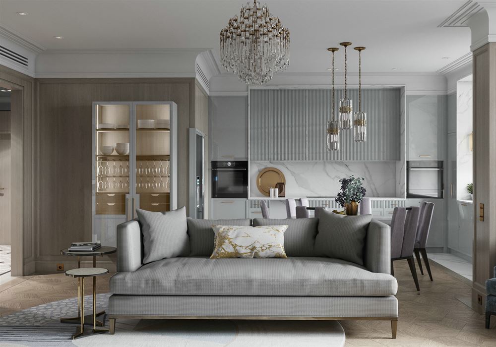 佛山市金科城歐式風格四居室裝修案例