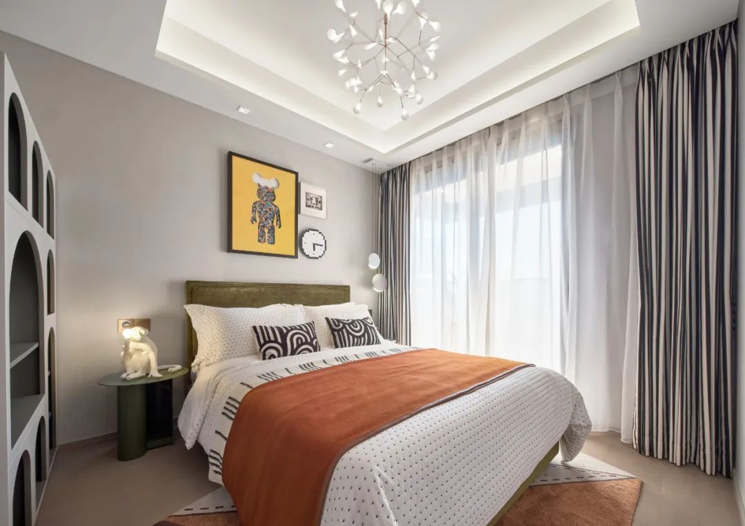 現(xiàn)代簡約風格室內設計家裝案例-客臥