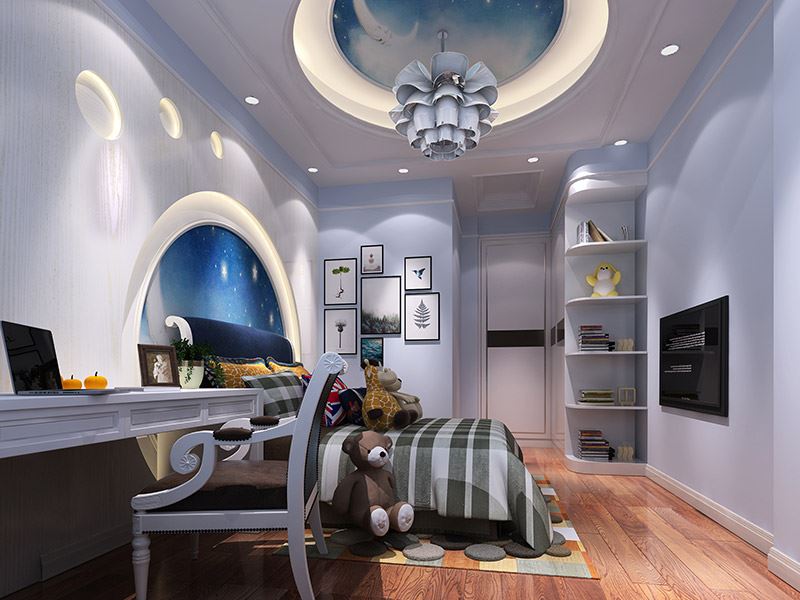 佛山市高明鈞明城歐式風格三居室裝修案例