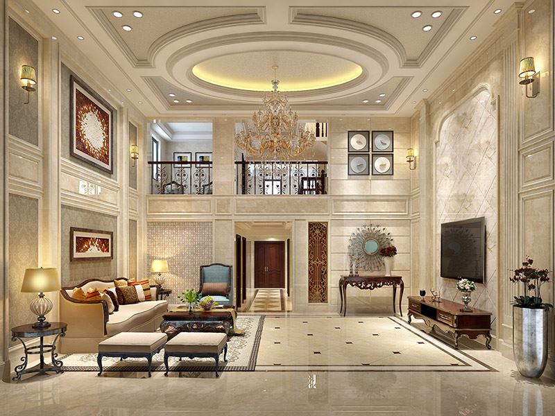 泰州市濱江新寓輕奢風格別墅裝修案例