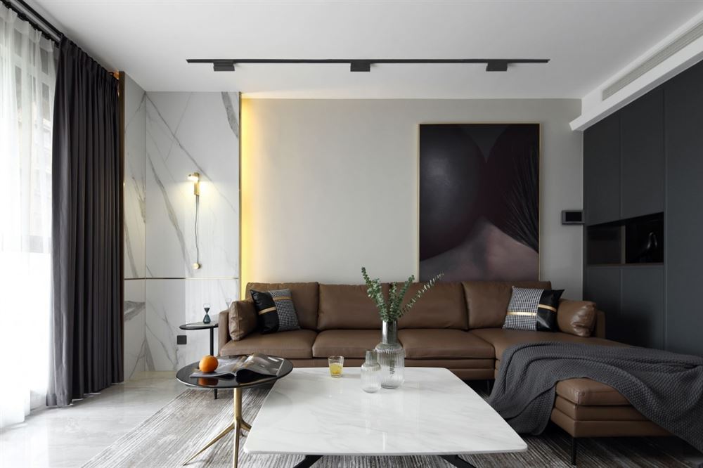 廣州市越秀濱海新城現(xiàn)代簡約風(fēng)格三居室裝修案例