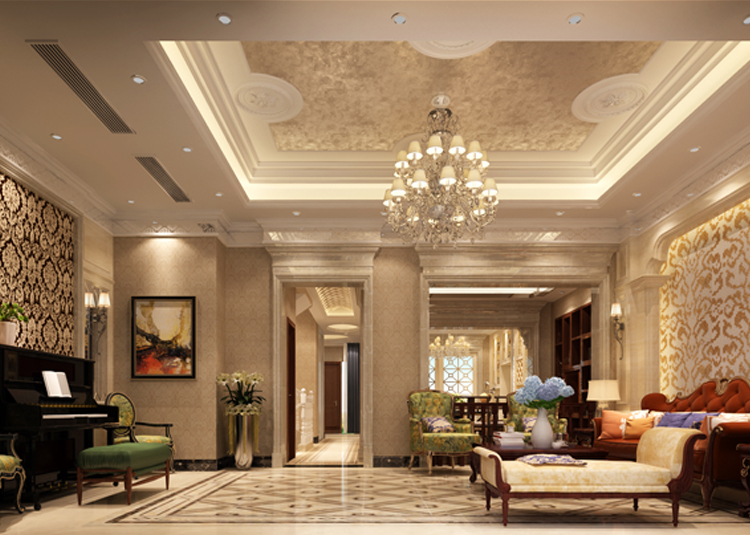 佛山市金茂碧桂園正榮府歐式風格別墅裝修案例