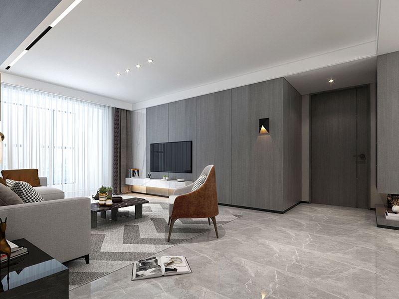 河源市雅居樂新地現(xiàn)代簡約風(fēng)格三居室裝修案例