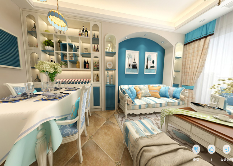 現(xiàn)代前衛(wèi)風格室內裝修效果圖-尚品雅居三居123平米-客廳