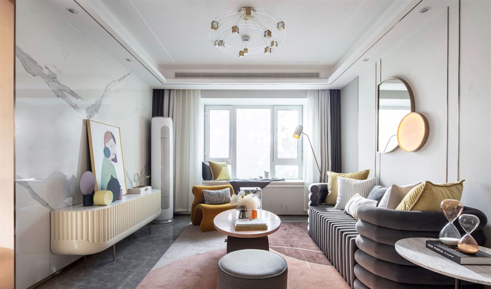 佛山市旭輝江山現代簡約風格三居室裝修案例