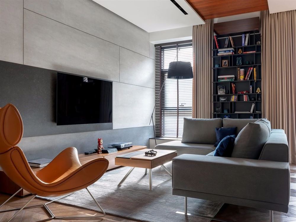 南寧市盛天華府輕奢風格三居室裝修案例