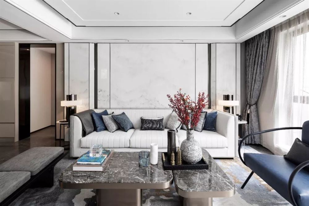 韶關市外灘華府新中式風格別墅裝修案例