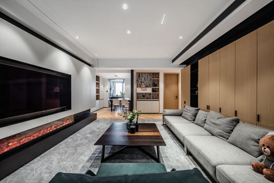 江門市恩平繁星小鎮現代簡約風格四居室裝修案例