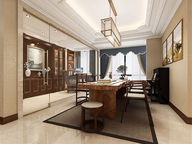 佛山市鵬瑞&middot;三龍灣1號現代簡約風格平層裝修案例