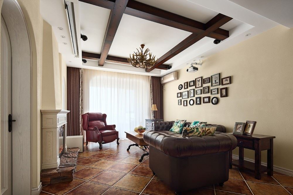 佛山市越秀星匯瀚府美式風格三居室裝修案例