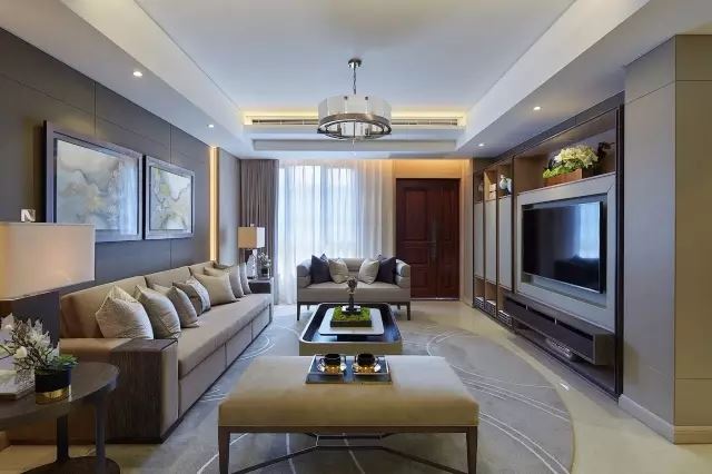 佛山市海倫堡玖悅瀾灣新中式風格四居室裝修案例