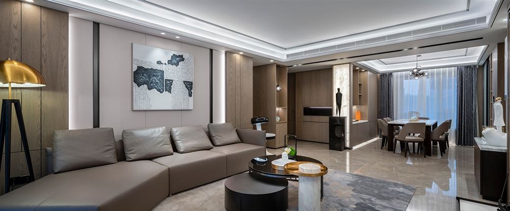 江門市綠茵高爾夫新中式風(fēng)格三居室裝修案例