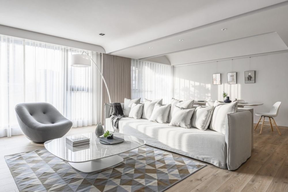 江門市柏麗灣現代簡約風格三居室裝修案例