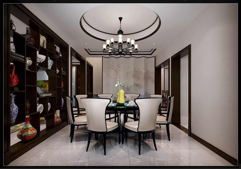 合肥市徽創(chuàng)金悅&middot;江南郡新中式風格別墅裝修案例