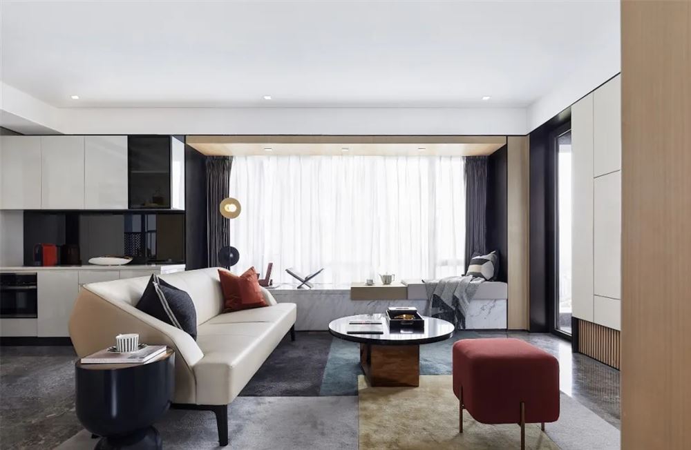 佛山市金地&middot;中南&middot;新城大境輕奢風格四居室裝修案例