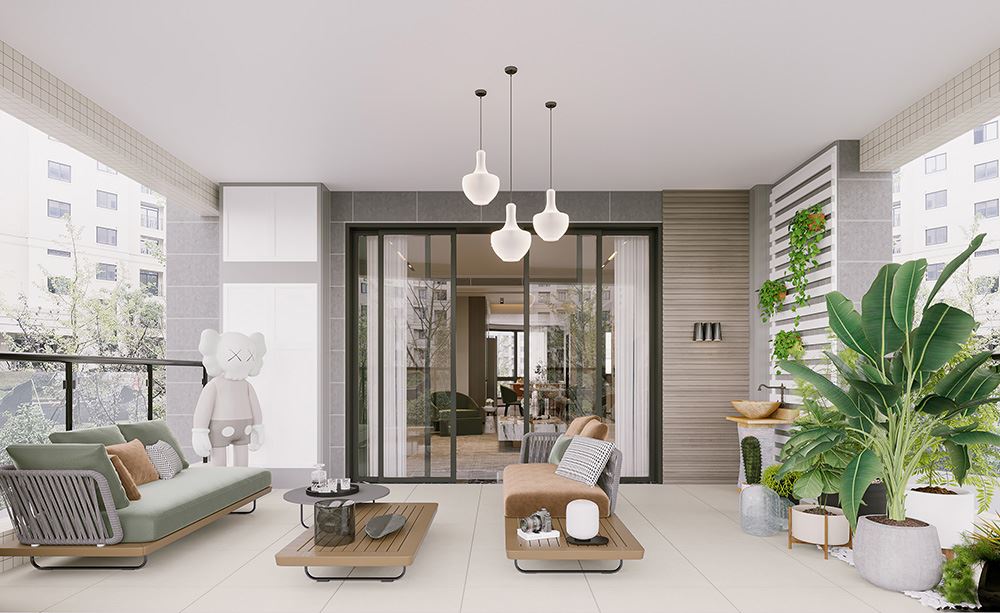 佛山市廣佛新世界花園洋房現代簡約風格四居室裝修案例