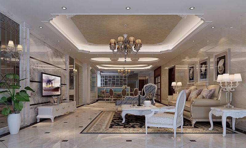 佛山市碧桂園&middot;嶺南盛世歐式風(fēng)格五居室裝修案例