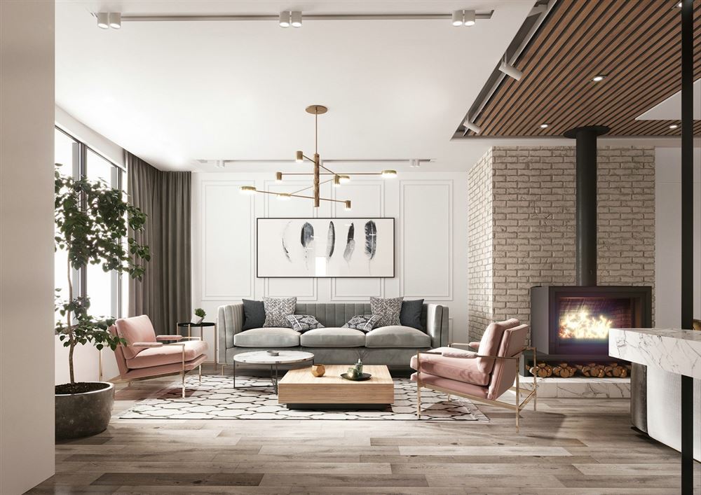 佛山市順德自在城北歐風格三居室裝修案例