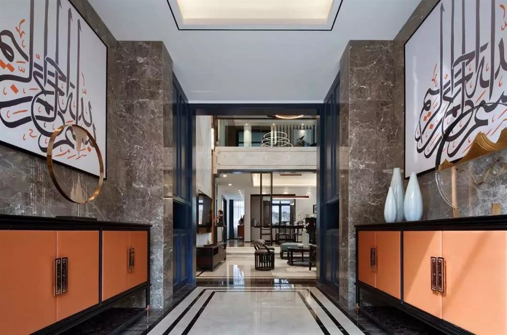 佛山市美的&middot;東樾灣新中式風格別墅裝修案例