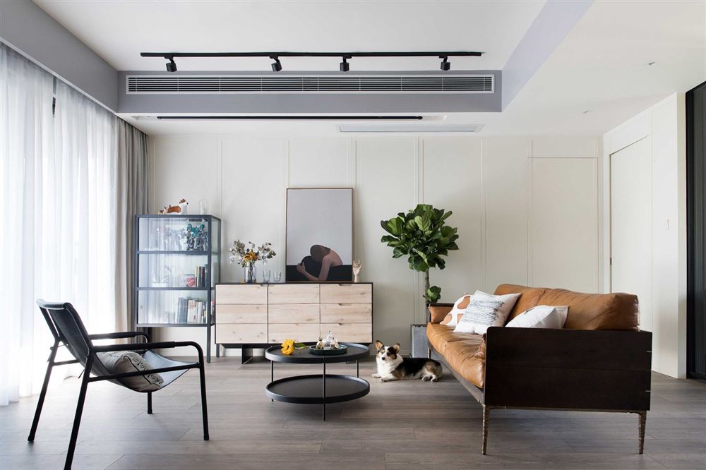 廣州市越秀濱海悅城美式風格三居室裝修案例