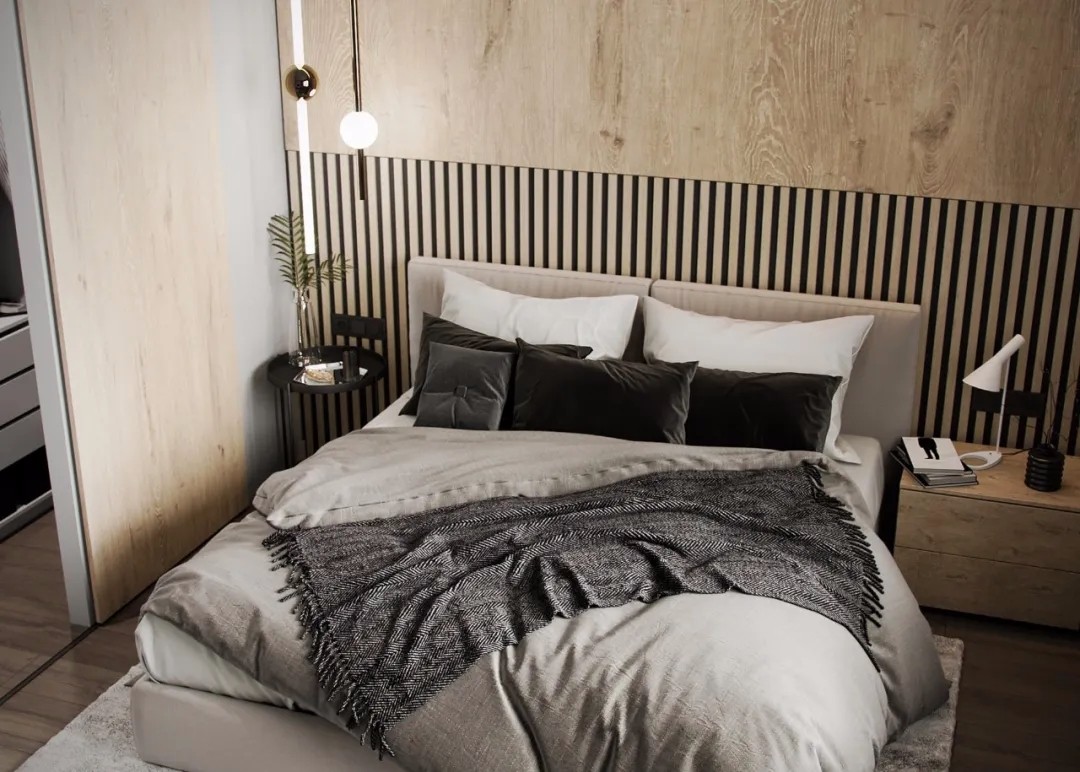 裝修案例現(xiàn)代簡約風格室內裝修效果圖-臥室