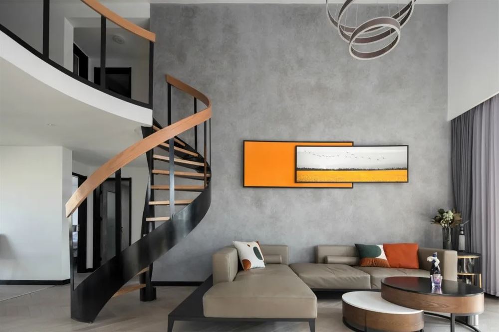 清遠市萬科華府現代簡約風格復式裝修案例