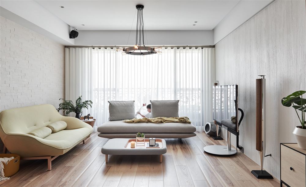 佛山市恒大雅苑北歐風格三居室裝修案例